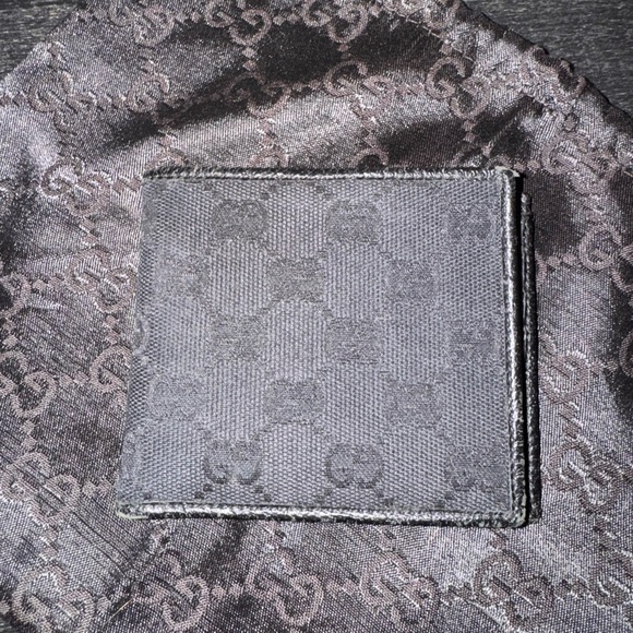 😎 Men Gucci wallet black Guccissima fabric - Picture 5 of 5